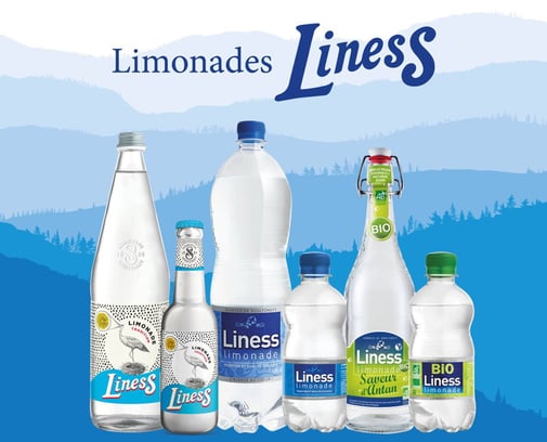 Gamme de limonades bio Liness des Sources de Soultzmatt
