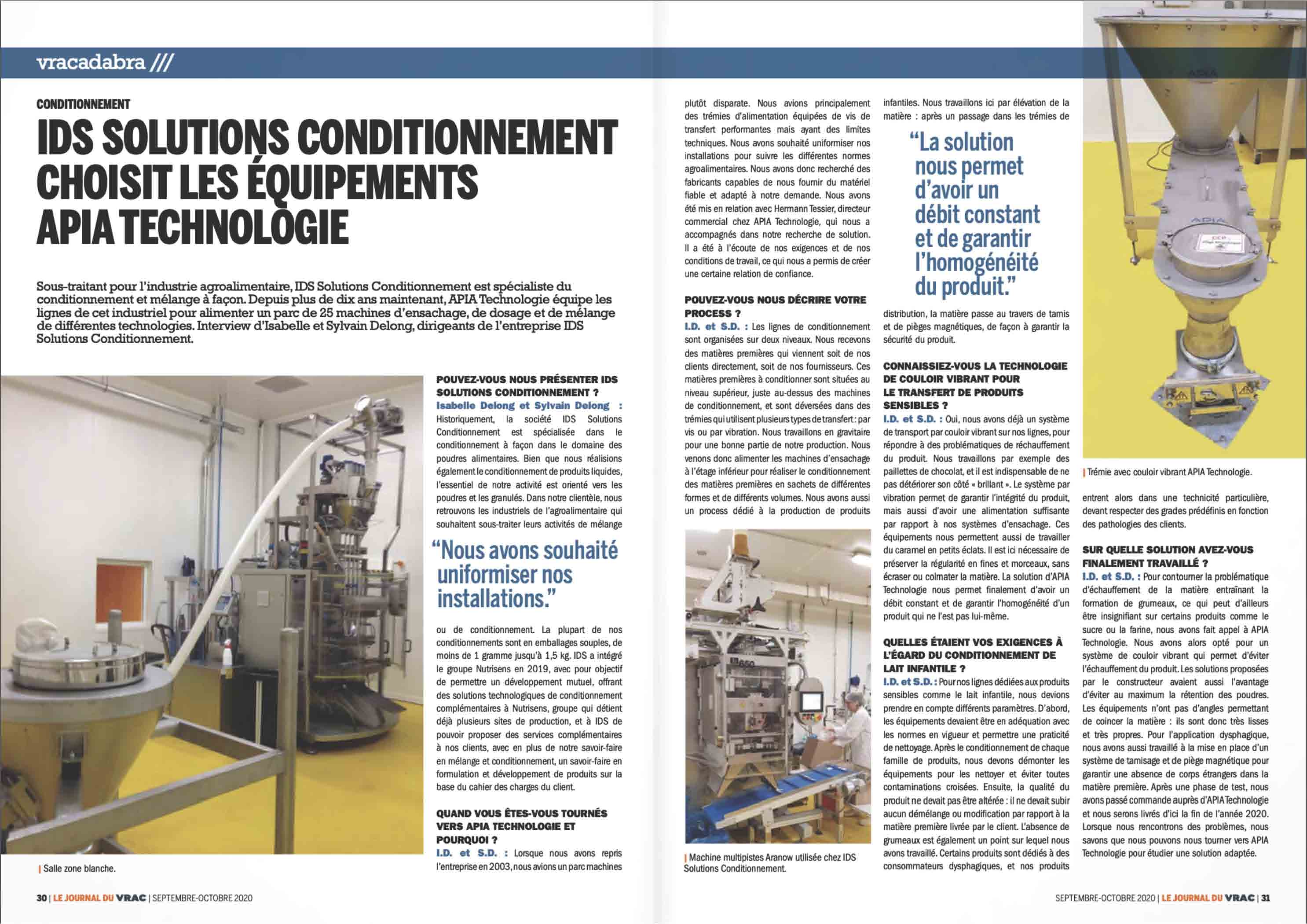 11177-JDV 134 IDS CONDITIONNEMENT