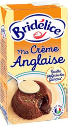 Brique de crème anglaise de marque Bridélice