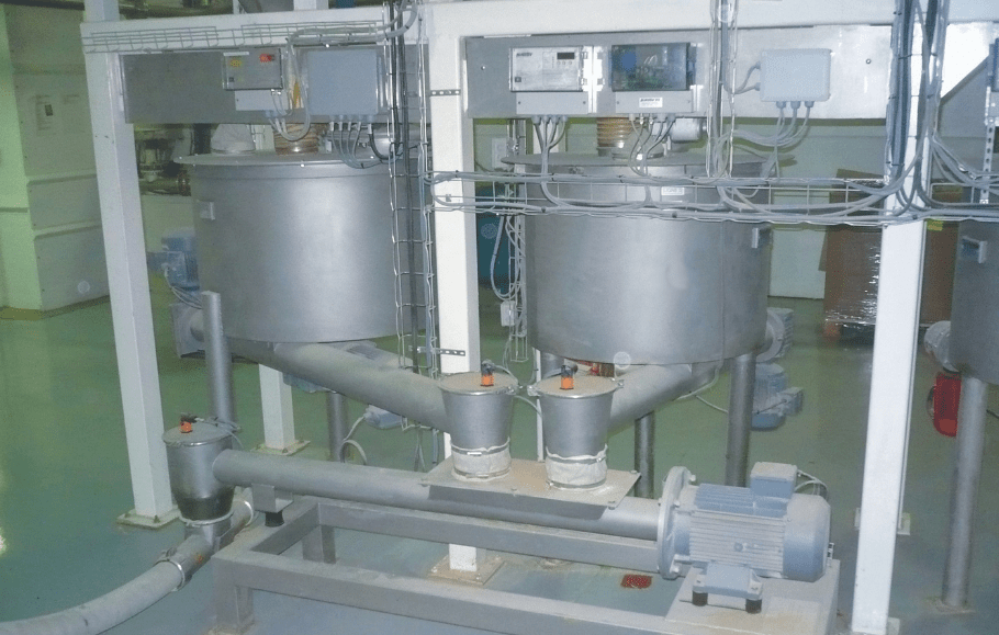 Intégration des distributeurs T51sur un mélangeur continu