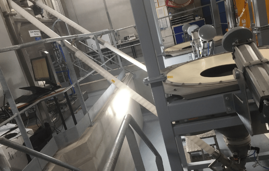 vider des big bag de poudres alimentaires