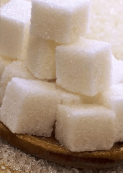 Sucre en morceaux illustrant les applications sucre des filières et sous-traitants conditionneurs de l'agroalimentaire