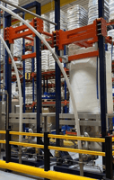 transfert de poudre de mauvais écoulement pour vider des bigbags