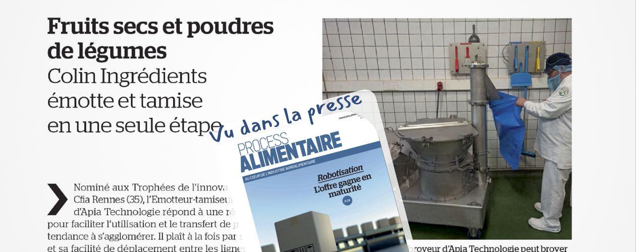 La couverture de Process Alimentaire de mai 2024 qui présente un article sur l'utilisation de l'ETB chez Colin Ingrédients