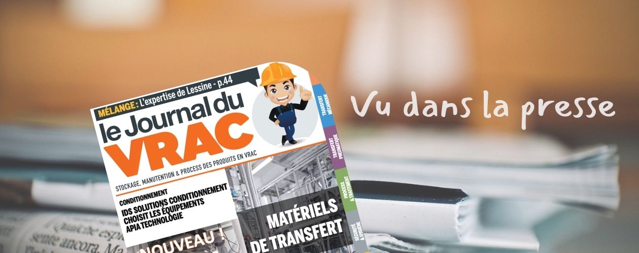 Couverture du magazine Le Journal du Vrac qui a interviewé les dirigeants d'IDS au sujet de leur partenariat avec APIA dans le cadre de la modernisation de leur ligne de conditionnement